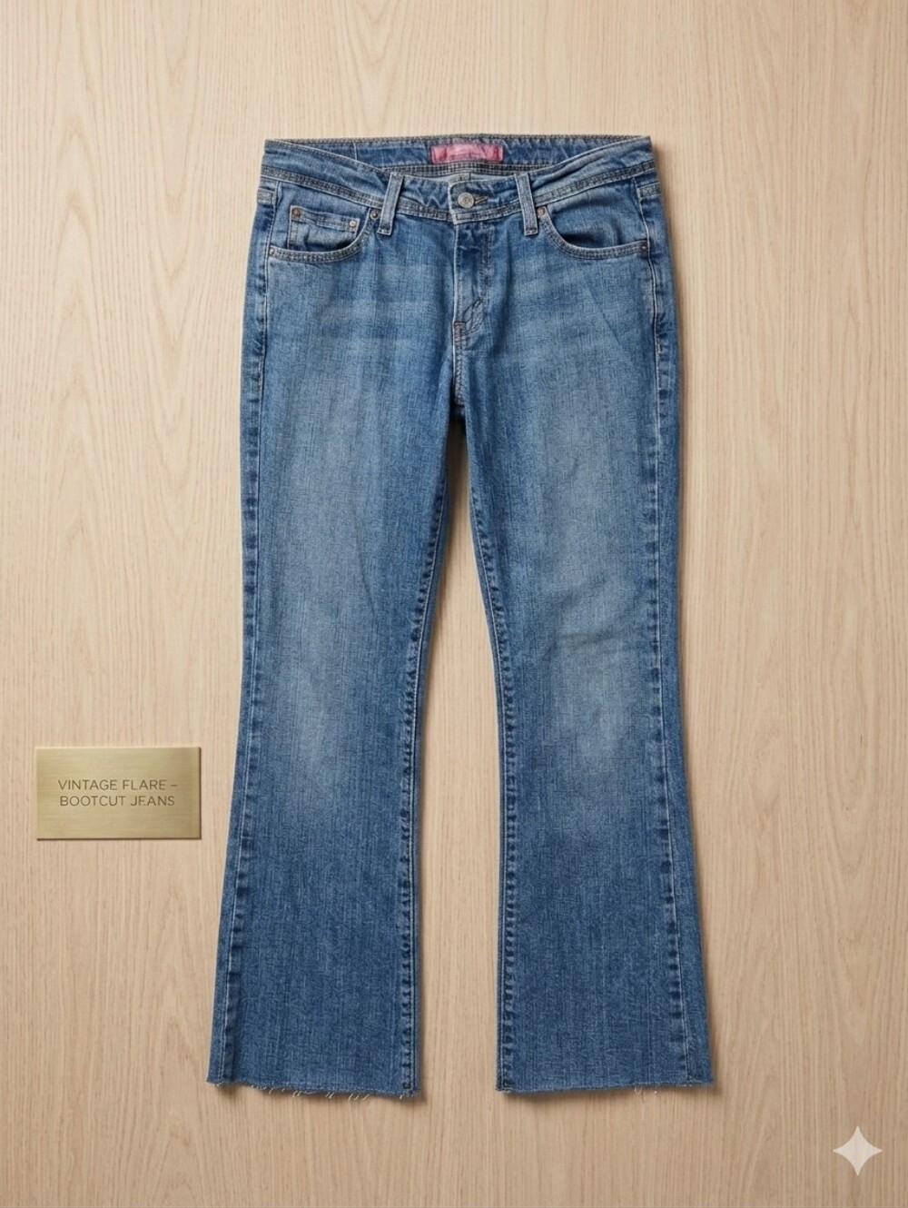 Yintage Y2K Levi's Women's Blue Flare Jeans - Medium Wash